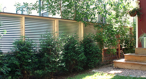 new privacy fence design made of metal